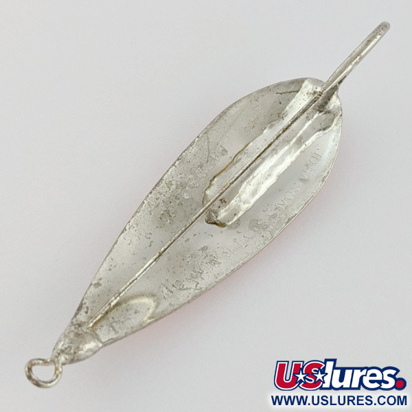 Vintage   Johnson Silver Minnow Weedless, 1/3oz silver/copper fishing spoon #24203