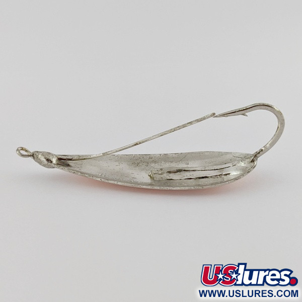 Vintage   Johnson Silver Minnow Weedless, 1/3oz silver/copper fishing spoon #24203