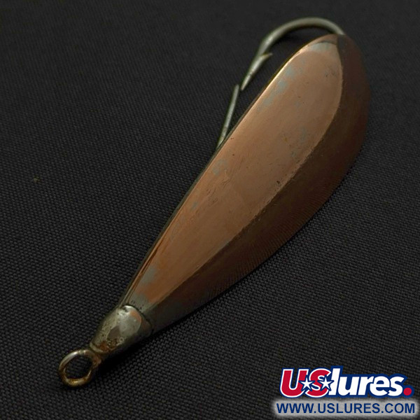 Vintage   Johnson Silver Minnow Weedless, 1/3oz silver/copper fishing spoon #24203