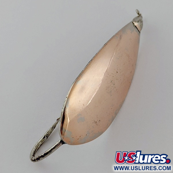 Vintage   Johnson Silver Minnow Weedless, 1/3oz silver/copper fishing spoon #24203
