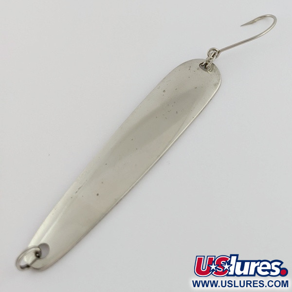 Vintage   Hicks Tackle, 1/2oz Nickel fishing spoon #24204