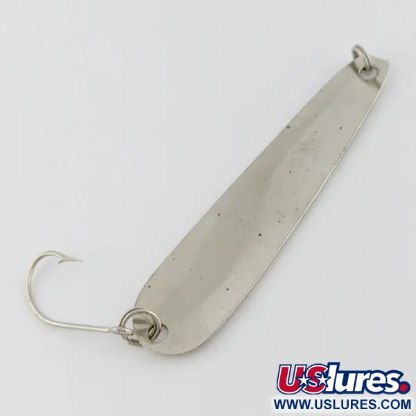 Vintage   Hicks Tackle, 1/2oz Nickel fishing spoon #24204