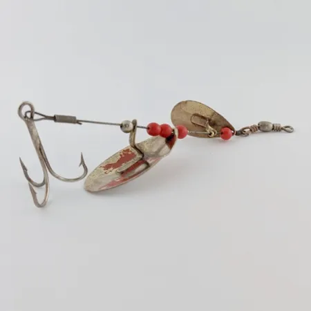 Vintage Weller June-Bug, 1/4oz silver/gold spinning lure #24206