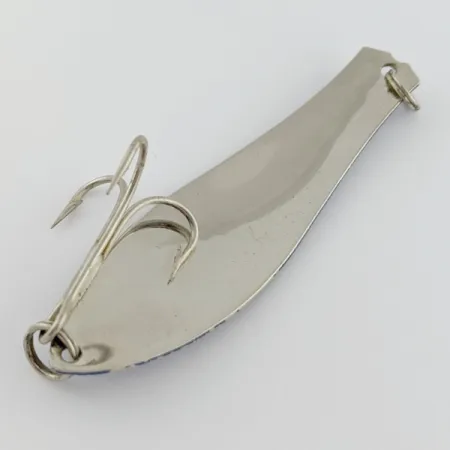 Vintage Prescott Spinner Little Doctor 275, 3/4oz Light Blue / Nickel / Blue fishing spoon #24207