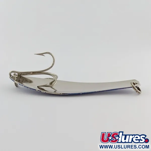 Vintage  Prescott Spinner Little Doctor 275, 3/4oz Light Blue / Nickel / Blue fishing spoon #24207