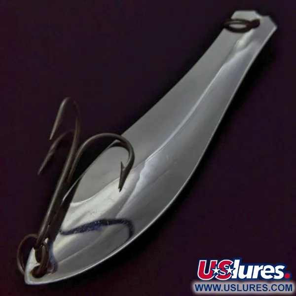 Vintage  Prescott Spinner Little Doctor 275, 3/4oz Light Blue / Nickel / Blue fishing spoon #24207