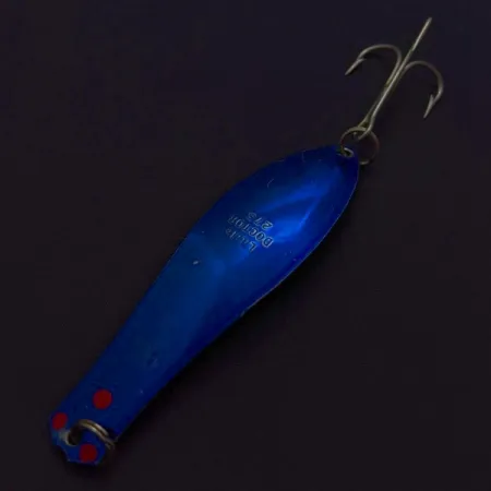 Vintage Prescott Spinner Little Doctor 275, 3/4oz Light Blue / Nickel / Blue fishing spoon #24207