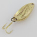 Vintage  Luhr Jensen Lil' Kroc (Krocodile Stubby), 3/16oz brass fishing spoon #24208