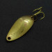 Vintage  Luhr Jensen Lil' Kroc (Krocodile Stubby), 3/16oz brass fishing spoon #24208
