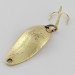 Vintage  Luhr Jensen Lil' Kroc (Krocodile Stubby), 3/16oz brass fishing spoon #24208