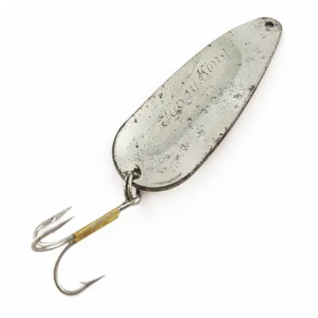 Vintage Weber Gypsy King 0, 2/5oz nickel fishing spoon #24209