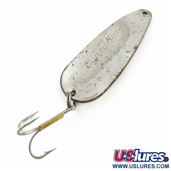 Vintage  Weber Gypsy King 0, 2/5oz nickel fishing spoon #24209