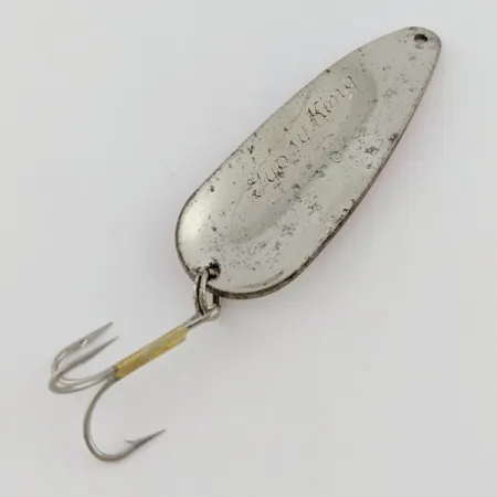 Vintage Weber Gypsy King 0, 2/5oz nickel fishing spoon #24209
