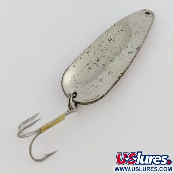 Vintage  Weber Gypsy King 0, 2/5oz nickel fishing spoon #24209