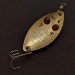 Vintage   Hofschneider Red Eye Junior, 1/4oz silver/brass/red eyes fishing spoon #24210