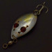 Vintage   Hofschneider Red Eye Junior, 1/4oz silver/brass/red eyes fishing spoon #24210