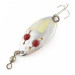 Vintage   Hofschneider Red Eye Junior, 1/4oz silver/brass/red eyes fishing spoon #24210