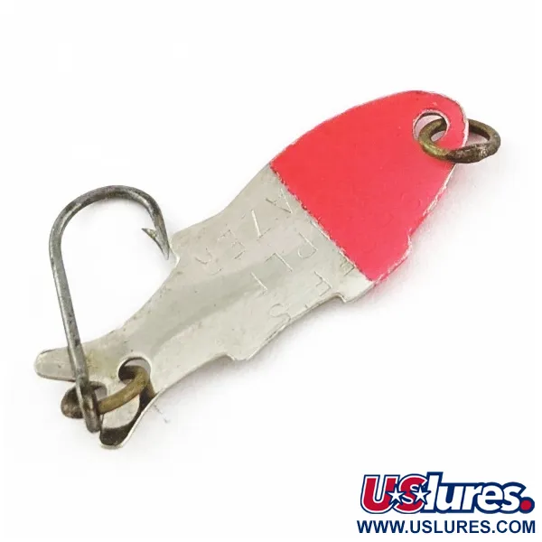 Vintage   Shoff's Triple Teazer, 1/32oz  Red / Nickel fishing spoon #24218