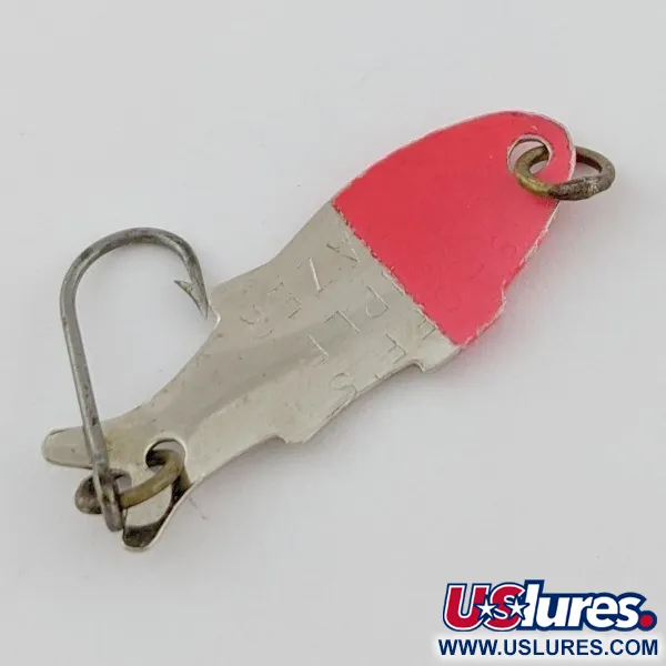 Vintage   Shoff's Triple Teazer, 1/32oz  Red / Nickel fishing spoon #24218