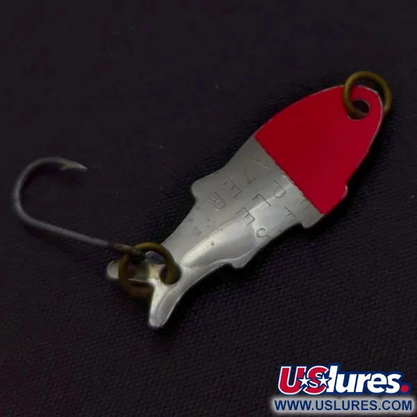 Vintage   Shoff's Triple Teazer, 1/32oz  Red / Nickel fishing spoon #24218