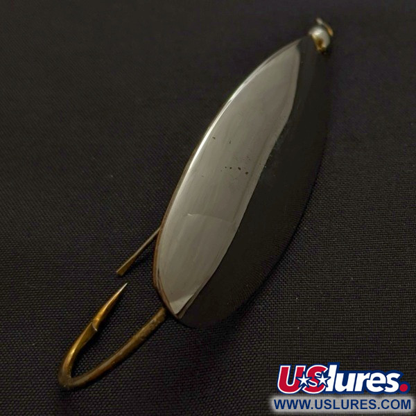 Vintage   Johnson Silver Minnow Weedless, 2/5oz silver/brass fishing spoon #24219