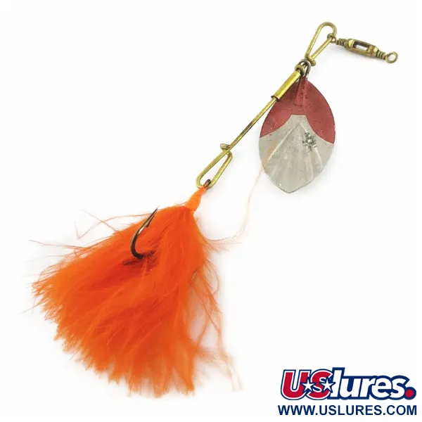 Vintage Other G.M. Skinner 4 ( pat. Canada 1874), 1/4oz nickel/red spinning lure #24225