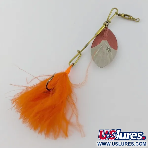 Vintage Other G.M. Skinner 4 ( pat. Canada 1874), 1/4oz nickel/red spinning lure #24225
