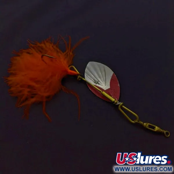 Vintage Other G.M. Skinner 4 ( pat. Canada 1874), 1/4oz nickel/red spinning lure #24225
