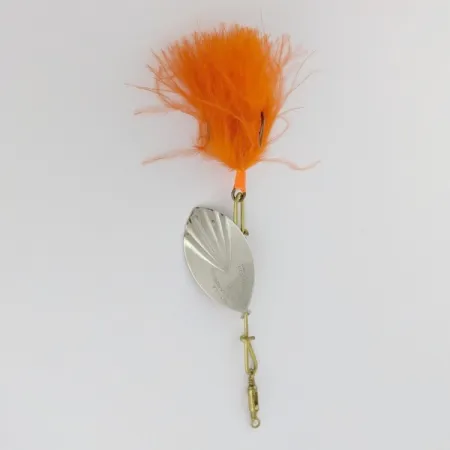 Vintage G.M. Skinner 4 ( pat. Canada 1874), 1/4oz nickel/red spinning lure #24225