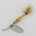 Vintage   Glen Evans Shyster, 1/4oz yellow/nickel spinning lure #24226