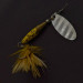 Vintage   Glen Evans Shyster, 1/4oz yellow/nickel spinning lure #24226