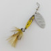 Vintage   Glen Evans Shyster, 1/4oz yellow/nickel spinning lure #24226