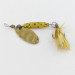 Vintage   Glen Evans Shyster, 1/4oz yellow/gold spinning lure #24227