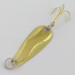 Vintage   Luhr Jensen Hot Shot W, 3/64oz gold fishing spoon #24230