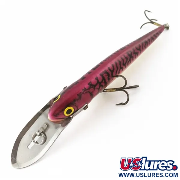 Vintage Salmo Whitefish 13 metal lip, 1oz Red Mackerel  fishing lure #24234