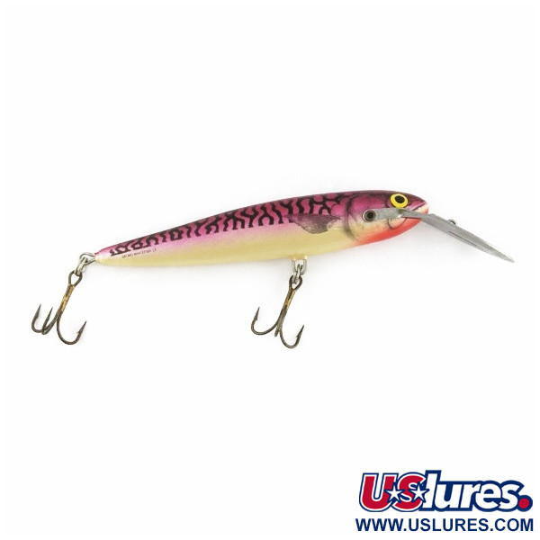 Vintage   Salmo Whitefish 13 metal lip, 1oz Red Mackerel  fishing lure #24234