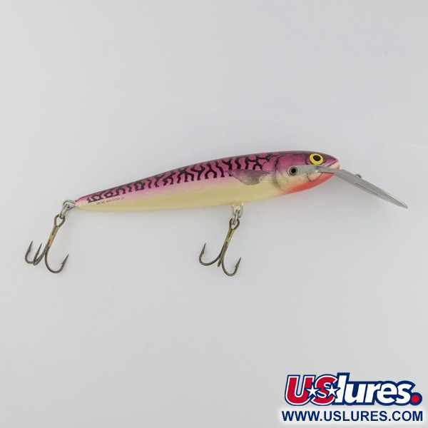 Vintage   Salmo Whitefish 13 metal lip, 1oz Red Mackerel  fishing lure #24234