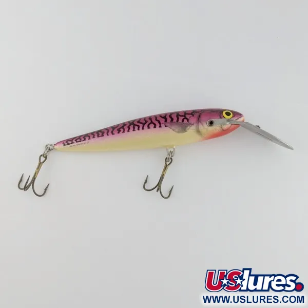 Vintage Salmo Whitefish 13 metal lip, 1oz Red Mackerel  fishing lure #24234