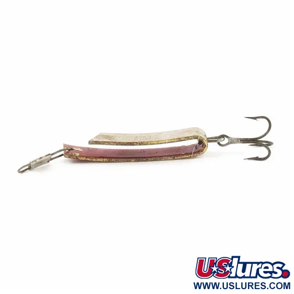 Vintage South Bend  Super-Duper 503, 3/16oz Gold/red fishing spoon #24239