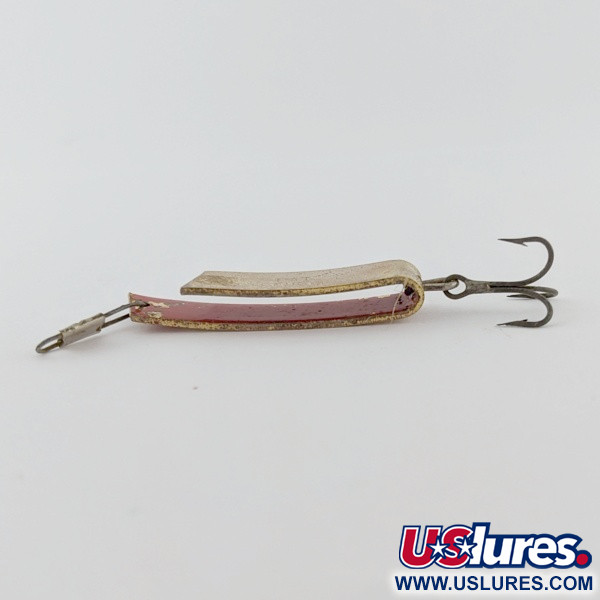 Vintage   South Bend  Super-Duper 503, 3/16oz Gold/red fishing spoon #24239