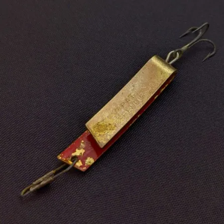 Vintage South Bend  Super-Duper 503, 3/16oz Gold/red fishing spoon #24239