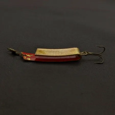 Vintage South Bend  Super-Duper 503, 3/16oz Gold/red fishing spoon #24239