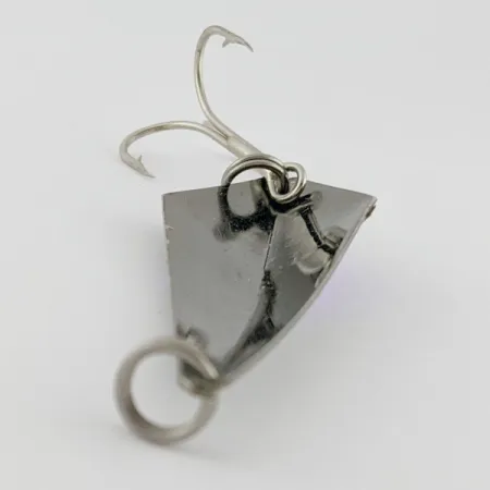 Vintage Rebel Arrowhead, 3/5oz black/purple fishing spoon #24240