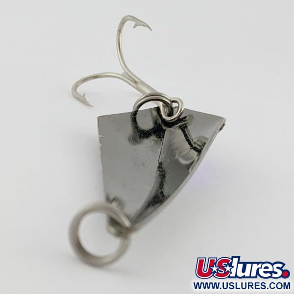 Vintage   Rebel Arrowhead, 3/5oz black/purple fishing spoon #24240