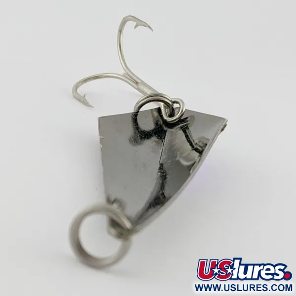 Vintage Rebel Arrowhead, 3/5oz black/purple fishing spoon #24240