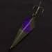 Vintage   Rebel Arrowhead, 3/5oz black/purple fishing spoon #24240