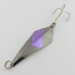 Vintage   Rebel Arrowhead, 3/5oz black/purple fishing spoon #24240