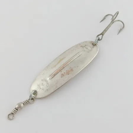 Vintage Williams Wabler W40, 1/4oz silver fishing spoon #24241