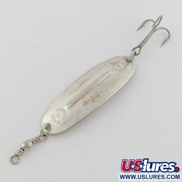Vintage Williams Wabler W40, 1/4oz silver fishing spoon #24241