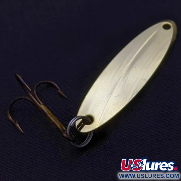 Vintage Acme Kastmaster, 1/4oz gold fishing spoon #24242